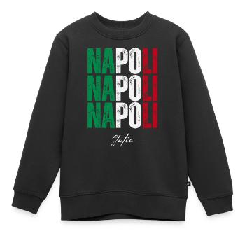 Neapel Italien, Souvenir von Neapel - Kinder Premium Organic Sweatshirt - Schwarz - Vorne - AI Model Kid Female (0cm)