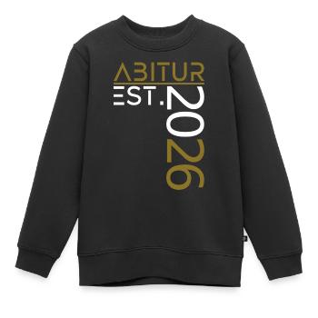 Abitur 2026 - Kinder Premium Organic Sweatshirt - Schwarz - Vorne - AI Model Kid Female (0cm)