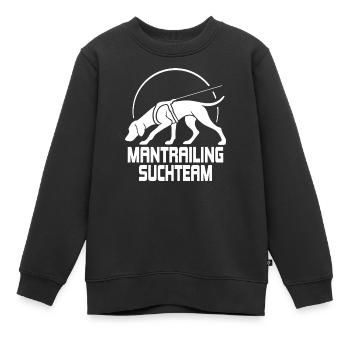 Équipe de recherche de Vissla Mantrailing Chien Wilsigns - Sweat Premium enfant bio - noir - Devant - AI Model Kid Female (0cm)