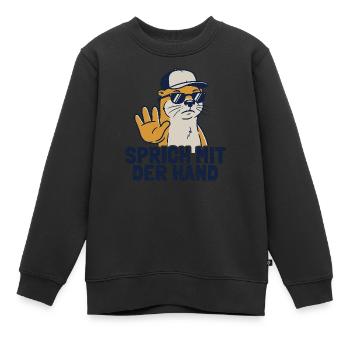 Cooler Spruch Lustiger Otter - Kinder Premium Organic Sweatshirt - Schwarz - Vorne - AI Model Kid Female (0cm)