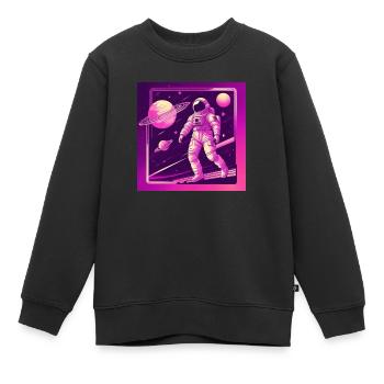 Dancing in Space - Kinder Premium Organic Sweatshirt - Schwarz - Vorne - AI Model Kid Female (0cm)
