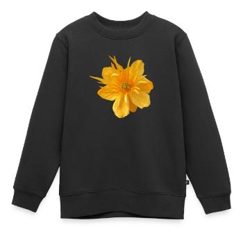 Flower de - Kinder Premium Organic Sweatshirt - Schwarz - Vorne - AI Model Kid Female (0cm)