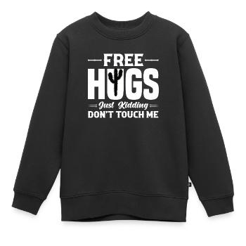 Cactus Fucculent Cactus Jardin Plantes de cactus - Sweat Premium enfant bio - noir - Devant - AI Model Kid Female (0cm)