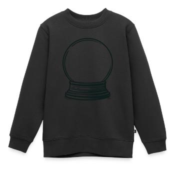 Snow globe empty - Kids Premium Organic Sweatshirt - black - Front - AI Model Kid Female (0cm)