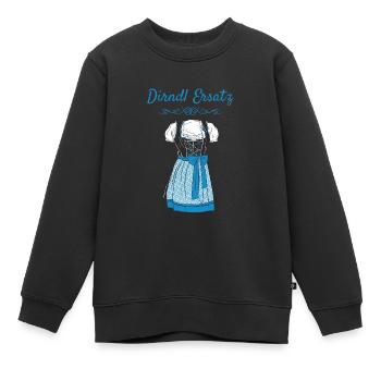 Volksfest Dirndl Ersatz Dirndl Ersatz - Kinder Premium Organic Sweatshirt - Schwarz - Vorne - AI Model Kid Female (0cm)