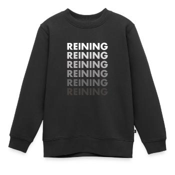 Reiner Reining - Kinder Premium Organic Sweatshirt - Schwarz - Vorne - AI Model Kid Female (0cm)