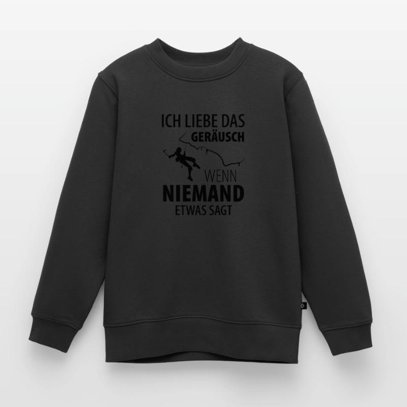 Eisklettern Eiskletterer Eispickel Kinder Premium Organic Sweatshirt