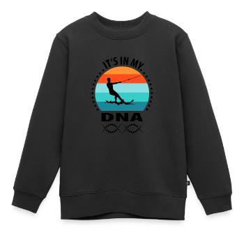 Wasserskier Wasserski Wasserskifahrer - Kinder Premium Organic Sweatshirt - Schwarz - Vorne - AI Model Kid Female (0cm)