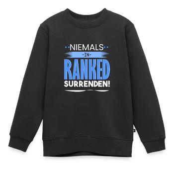 Niemals SURRENDEN - Kinder Premium Organic Sweatshirt - Schwarz - Vorne - AI Model Kid Female (0cm)