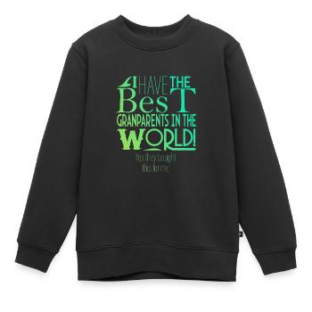 Oui, mes grands-parents l’ont acheté. - Sweat Premium enfant bio - noir - Devant - AI Model Kid Female (0cm)