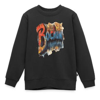 Bochum - Kinder Premium Organic Sweatshirt - Schwarz - Vorne - AI Model Kid Female (0cm)