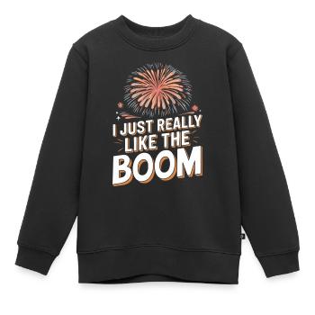 Pyrotechniker Feuerwerk Pyrotechnik - Kinder Premium Organic Sweatshirt - Schwarz - Vorne - AI Model Kid Female (0cm)