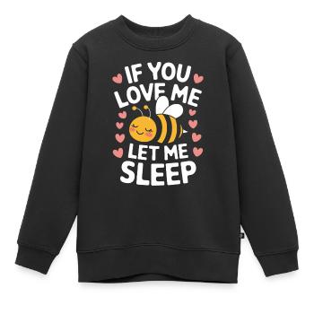 abeille abeille apicultrice abeille abeille - Sweat Premium enfant bio - noir - Devant - AI Model Kid Female (0cm)
