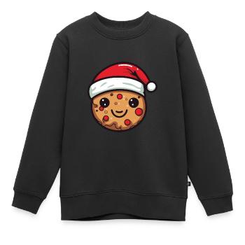 Keks Weihnachten Backen - Kinder Premium Organic Sweatshirt - Schwarz - Vorne - AI Model Kid Female (0cm)
