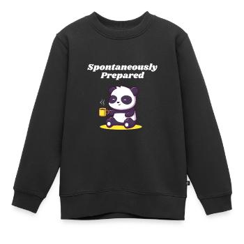 Spontan vorbereitet intelligent intelligent intell - Kinder Premium Organic Sweatshirt - Schwarz - Vorne - AI Model Kid Female (0cm)