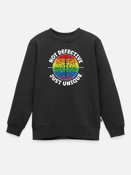 Non défectueux juste neurodiversité unique TDAH - Sweat Premium enfant bio - noir