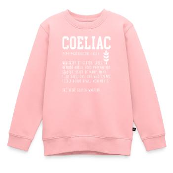 Zöliakie Definition Glutenfreie Zöliakie - Kinder Premium Organic Sweatshirt - Rosa - Vorne - AI Model Kid Female (0cm)