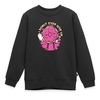 Donut Donuts Candy Bagel - Sweat Premium enfant bio - noir - Devant - AI Model Kid Female (0cm)