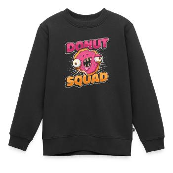 Donut Donuts Candy Bagel - Sweat Premium enfant bio - noir - Devant - AI Model Kid Female (0cm)