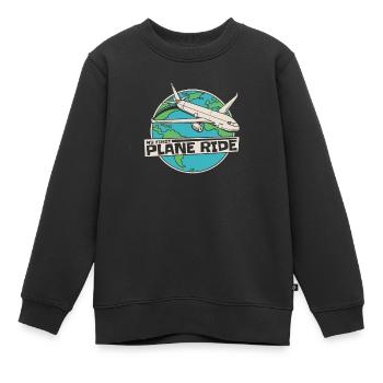 Vol du premier vol de l’avion - Sweat Premium enfant bio - noir - Devant - AI Model Kid Female (0cm)