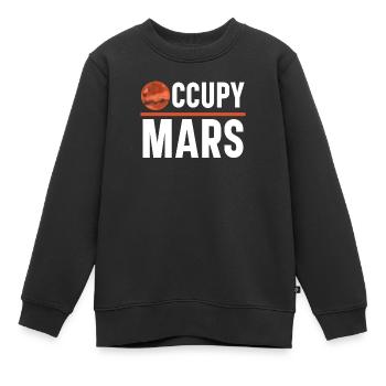 Occupy Mars Outerspace Planet Astronomer Astronomie - Kinder Premium Organic Sweatshirt - Schwarz - Vorne - AI Model Kid Female (0cm)