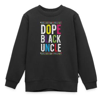Schwarzer Onkel Schwarzer Geschichtsmonat Schwarzer Stolz - Kinder Premium Organic Sweatshirt - Schwarz - Vorne - AI Model Kid Female (0cm)