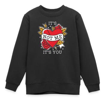 Valentinstag Herztag Amor Liebe Beziehung - Kinder Premium Organic Sweatshirt - Schwarz - Vorne - AI Model Kid Female (0cm)