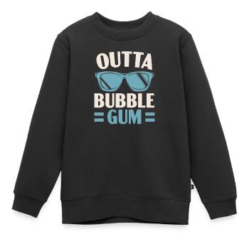 Outta Kaugummi-Liebhaber-Kaugummi-Gummi-Nahrung - Kinder Premium Organic Sweatshirt - Schwarz - Vorne - AI Model Kid Female (0cm)