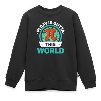 Pi Day ist Outta This World Math Lehrer Pi Day - Kinder Premium Organic Sweatshirt - Schwarz - Vorne - AI Model Kid Female (0cm)