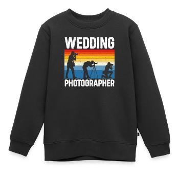 Photographie Caméra Image Photographe - Sweat Premium enfant bio - noir - Devant - AI Model Kid Female (0cm)
