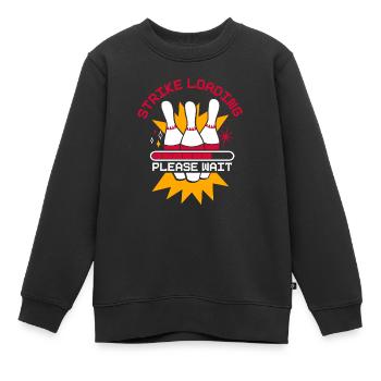 Strike Loading Bowling - Kids Premium Organic Sweatshirt - black - Front - AI Model Kid Female (0cm)