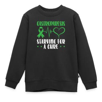 Gastroparesis hungert nach einer Heilung Gastroparesis - Kinder Premium Organic Sweatshirt - Schwarz - Vorne - AI Model Kid Female (0cm)