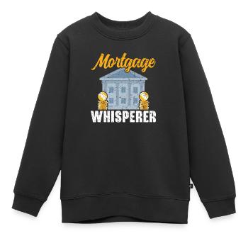 Agent de crédit Profession Agent de prêt de dettes - Sweat Premium enfant bio - noir - Devant - AI Model Kid Female (0cm)