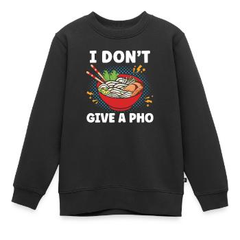 Ich gebe einem Pho keine vietnamesischen Nudeln asiatisches Essen - Kinder Premium Organic Sweatshirt - Schwarz - Vorne - AI Model Kid Female (0cm)