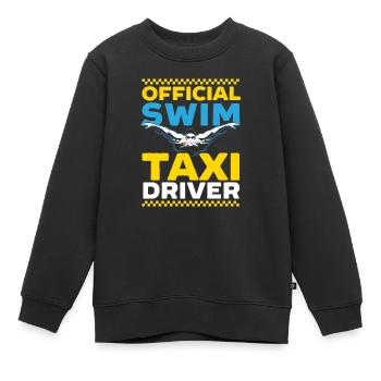 Offizieller Schwimmtaxifahrer Taxi Taxifahrer Taxifahrer - Kinder Premium Organic Sweatshirt - Schwarz - Vorne - AI Model Kid Female (0cm)