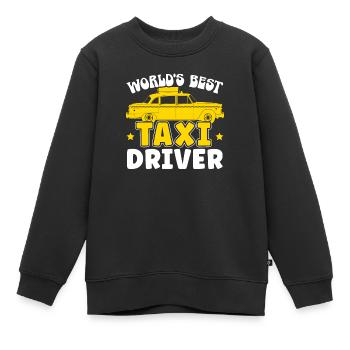 Der beste Taxifahrer der Welt Taxifahrer Taxifahrer Cabbie - Kinder Premium Organic Sweatshirt - Schwarz - Vorne - AI Model Kid Female (0cm)