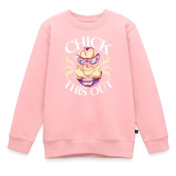 Hühnerzüchter Hühnerflüsterer Nutztier - Kinder Premium Organic Sweatshirt - Rosa - Vorne - AI Model Kid Female (0cm)