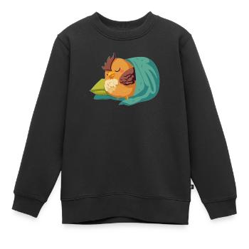 Hühnerzüchter Hühnerflüsterer Nutztier - Kinder Premium Organic Sweatshirt - Schwarz - Vorne - AI Model Kid Female (0cm)