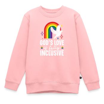 Gay Rights Rainbow Pride LGBTQ Gay Pride Parade - Kinder Premium Organic Sweatshirt - Rosa - Vorne - AI Model Kid Female (0cm)