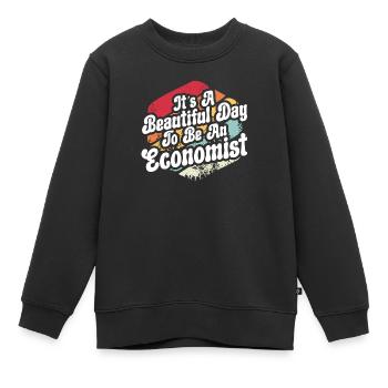 Wirtschaftswissenschaftler Wirtschaftslehrer Beruf Wirtschaft Wirtschaft - Kinder Premium Organic Sweatshirt - Schwarz - Vorne - AI Model Kid Female (0cm)