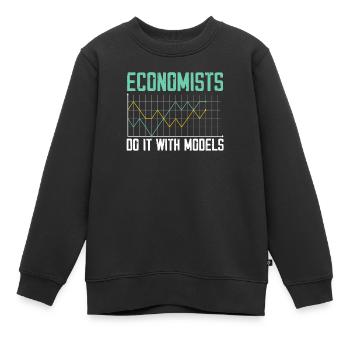 Wirtschaftswissenschaftler Wirtschaftslehrer Beruf Wirtschaft Wirtschaft - Kinder Premium Organic Sweatshirt - Schwarz - Vorne - AI Model Kid Female (0cm)