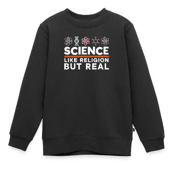 Athéisme Anti-religion Agnostique Libre Penseur Athée - Sweat Premium enfant bio - noir - Devant - AI Model Kid Female (0cm)