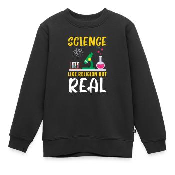 Athéisme Anti-religion Agnostique Libre Penseur Athée - Sweat Premium enfant bio - noir - Devant - AI Model Kid Female (0cm)