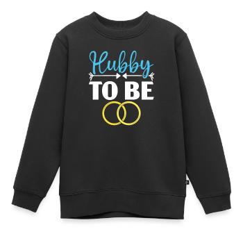 Mariage le jour du mariage des mariés Mariage juste marié - Sweat Premium enfant bio - noir - Devant - AI Model Kid Female (0cm)