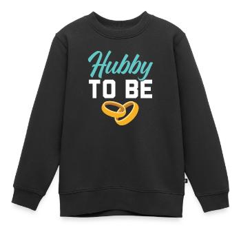 Mariage le jour du mariage des mariés Mariage juste marié - Sweat Premium enfant bio - noir - Devant - AI Model Kid Female (0cm)