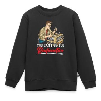 Amateurfunker Morsecode Radioaktivität - Kinder Premium Organic Sweatshirt - Schwarz - Vorne - AI Model Kid Female (0cm)
