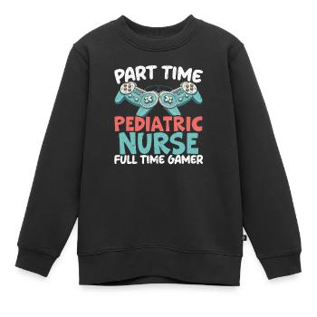 Gamer Krankenschwester Videospiel Spieler Spiel Stillen - Kinder Premium Organic Sweatshirt - Schwarz - Vorne - AI Model Kid Female (0cm)