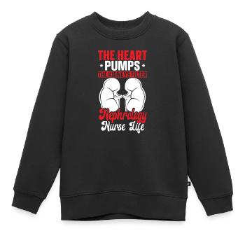 Nephrologie Krankenschwester Medizinischer Beruf Medizin Krankenpflege - Kinder Premium Organic Sweatshirt - Schwarz - Vorne - AI Model Kid Female (0cm)