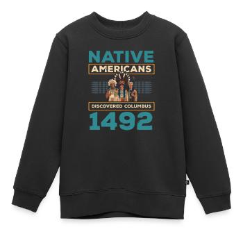 Journée des Amérindiens autochtones - Sweat Premium enfant bio - noir - Devant - AI Model Kid Female (0cm)