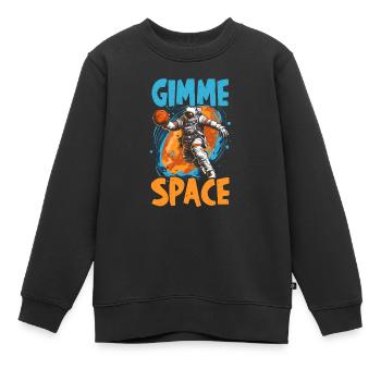 Astronaut Basketball Outerspace Basketballspieler - Kinder Premium Organic Sweatshirt - Schwarz - Vorne - AI Model Kid Female (0cm)